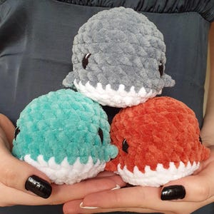 Crocheted whale | Cuddle whale | Cute stress ball