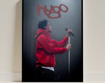 Individuelles Musikposter von Loyle Carner 'HUGO', ungerahmt A4/A3/A2, Wandkunst, Home Poster, buntes Dekor