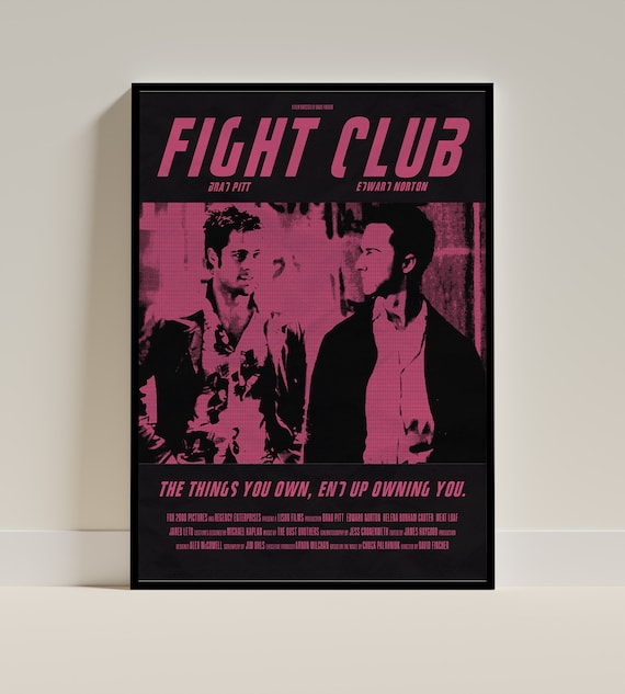 Fight Club Movie Print, Unframed A4/A3/A2, Wall Art, Home Poster