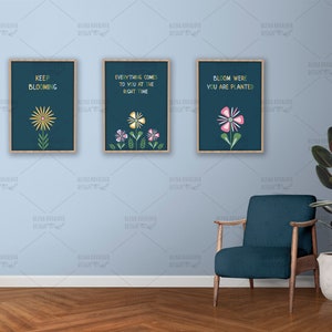 Motivational Positive Quote Print Bundle Wonderful World Any Room Decor ...