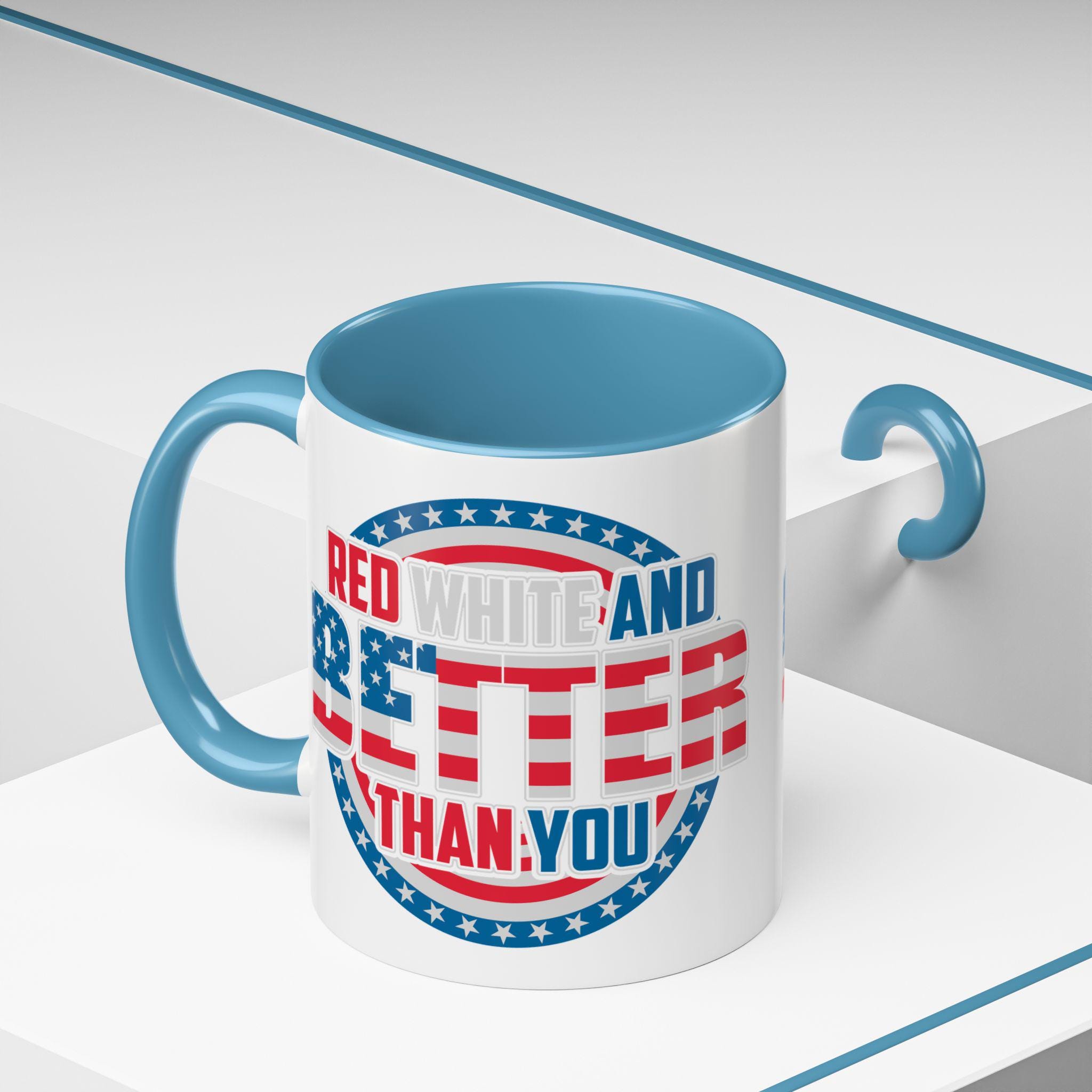 Whaline Patriotische Einweg-Kaffeetassen | 340 Ml, Mit Deckel & Hülle, Rot-blau-weiß, 60 Stück