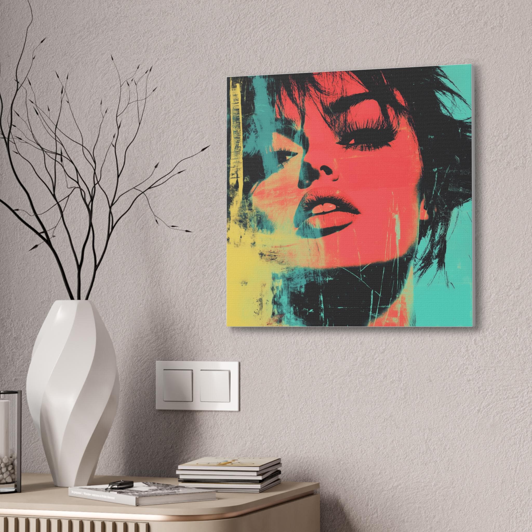 Vibrant Pop Art Canvas: Modern Colorful Home Decor - Etsy
