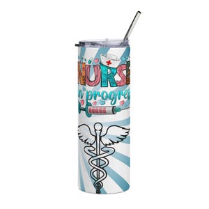 Nurse Tumbler, Stainless Steel, 20oz - Perfect Gift for Nurses, Nurse Appreciation, RN, LPN, Nursing Student, Healthcare Worker -