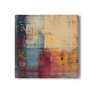 Abstract Ceramic Coaster Set - Decorative Drink Coasters, Modern Coaster Set, Unique Home Decor, Artistic Coasters, Gift for Home