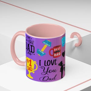 Best Dad Accent Coffee Mug - Celebrate Father&#39;s Day, Birthday Gift, Dad Appreciation, Love You Dad, Unique Dad Gifts