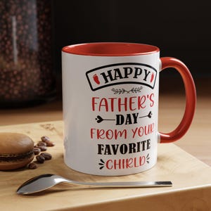 Personalized Father&#39;s Day Coffee Mug: Vibrant Ceramic Dad Gift