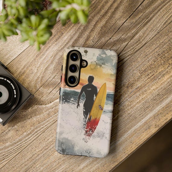Surfing Phone Case Tough Cases, Summer Vibe, Beach Lover Gift