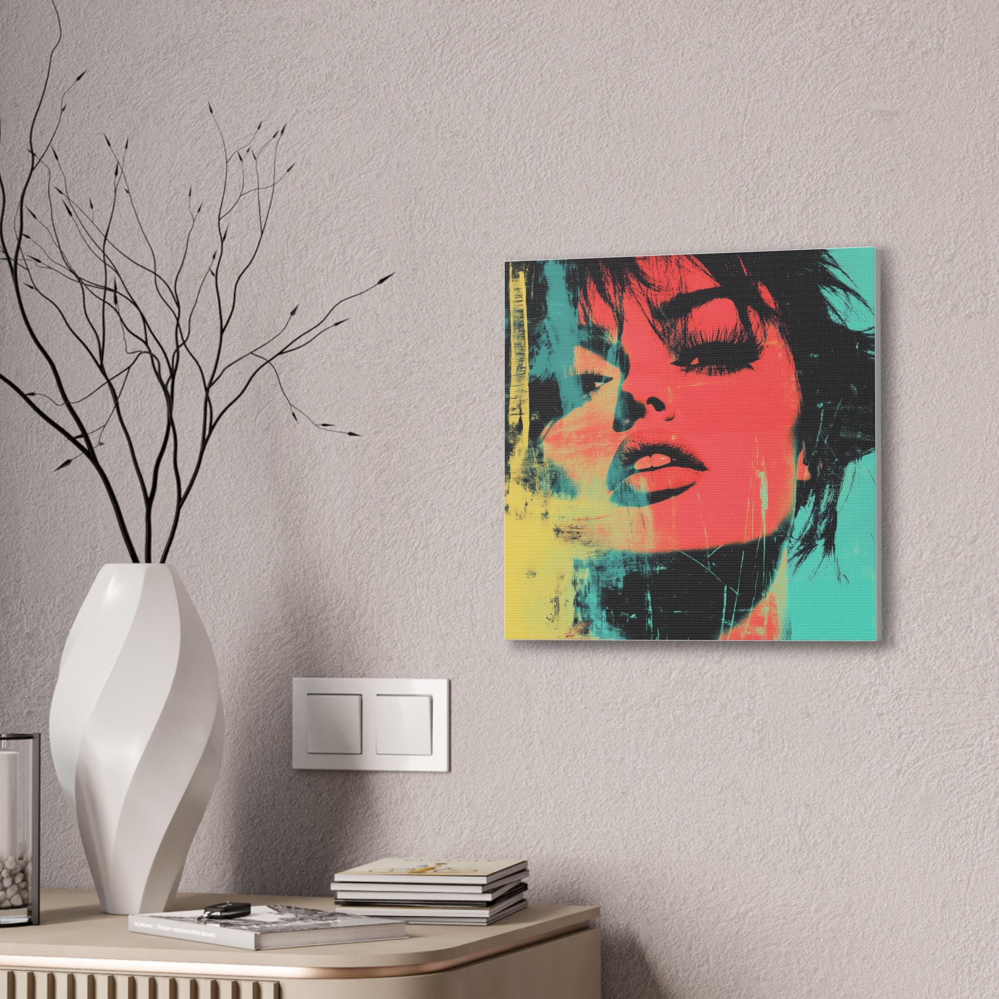 Vibrant Pop Art Canvas: Modern Colorful Home Decor - Etsy