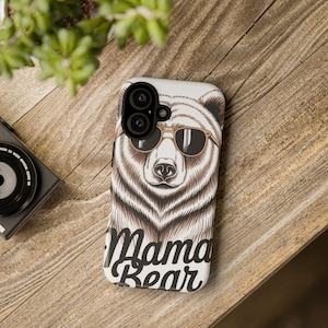 Mama Bear Tough-telefoonhoesje: slagvast, draadloos opladen