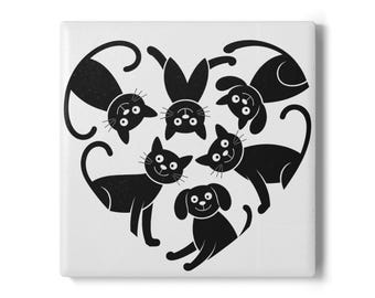 Hund und Katze Untersetzer Set: Geschenk für Tierliebhaber