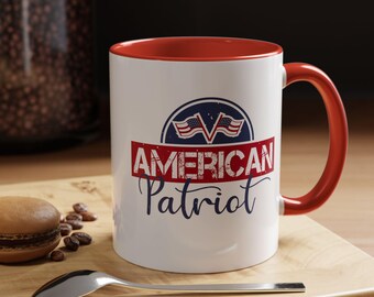 Taza de café con la bandera de Estados Unidos: Regalo para veteranos