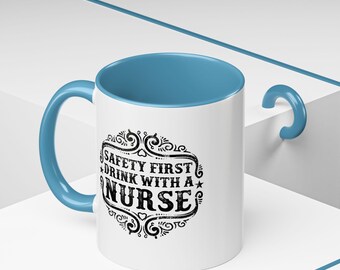Sicherheit erste Krankenschwester Kaffeetasse: Geschenk für das gesundheitliche Wertschätzung