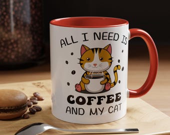 Funny Cat Coffee Mug: Cat Lover Gift, Home Office Decor