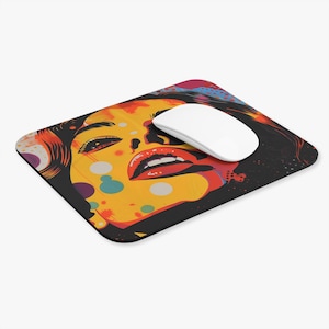 Vibrant Art Mouse Pad: Colorful Home Office Desk Decor