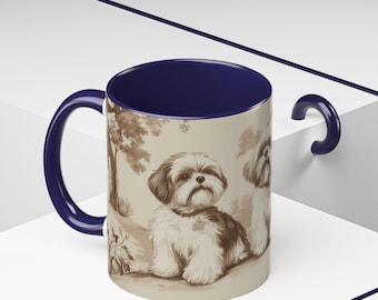 Taza de café vintage de Shih Tzu: regalo para amantes de los perros