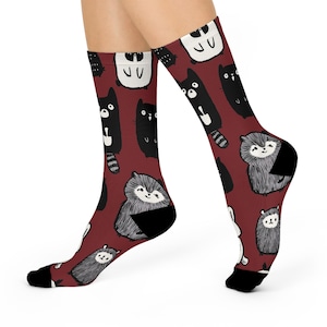 Animal Print Crew Socks: Cozy Fun Fashion for Animal Lovers