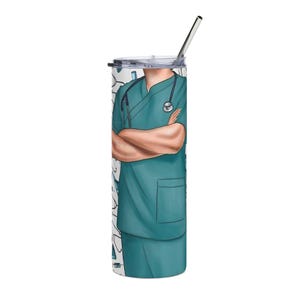 Nurse-Themed Stainless Steel Tumbler, 20oz | Perfect Gift for Healthcare Workers, Fun Medical Drinkware, Nursing School Essentials, [...]