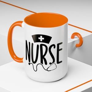 Nurse Appreciation Coffee Mug, Perfect Gift for Nursing Students, Healthcare Workers, Funny Nurse Mug, Stethoscope Design