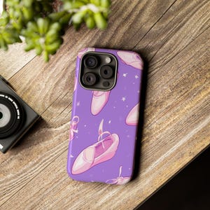 Dance-Themed Phone Case, Ballet Slippers Phone Cover, Cute Cell Phone Accessory, Gifts for Dancers, Fun Tech Accessories