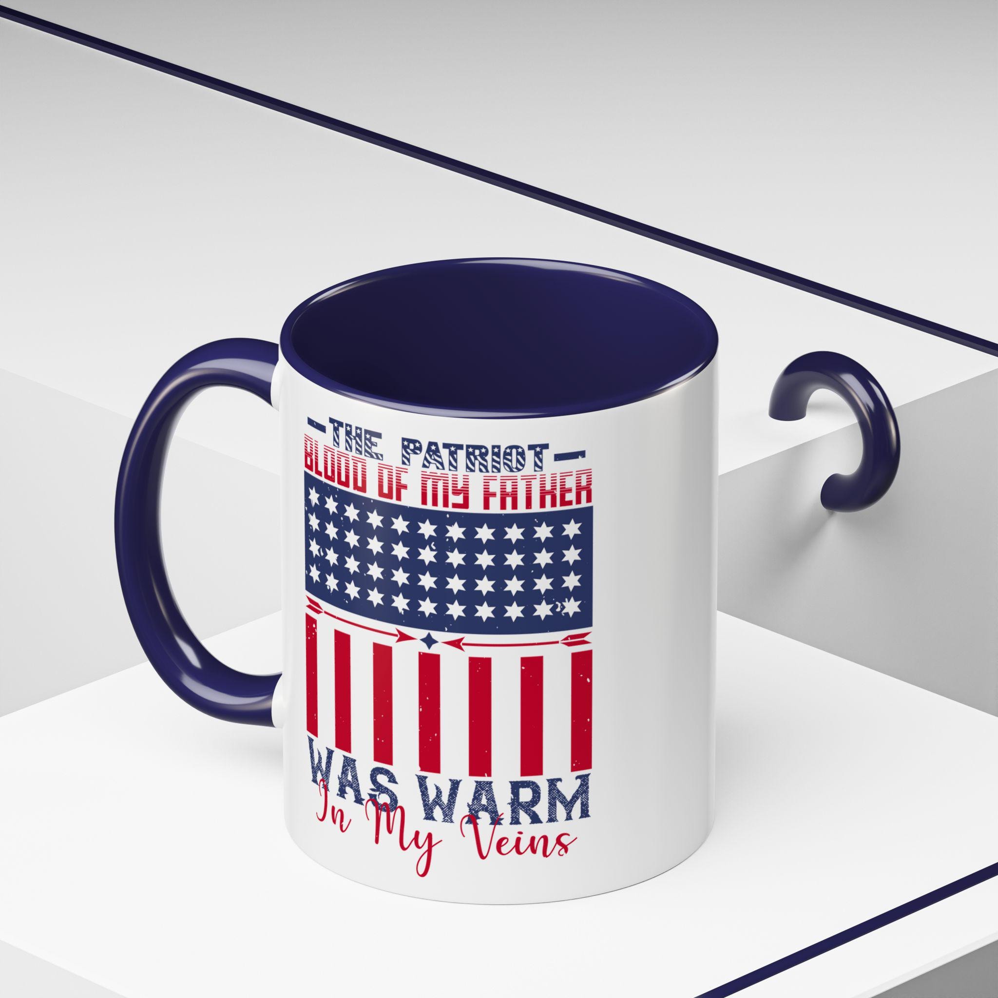 Gift For Dad Men Patriotic USA Tattered Flag Coffee Mug - Great Gift For  Men, Dad, Veterans, Conservatives & American Patriots Military Veteran Gift