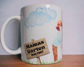 Tasse Mamas Garten Personalisiert