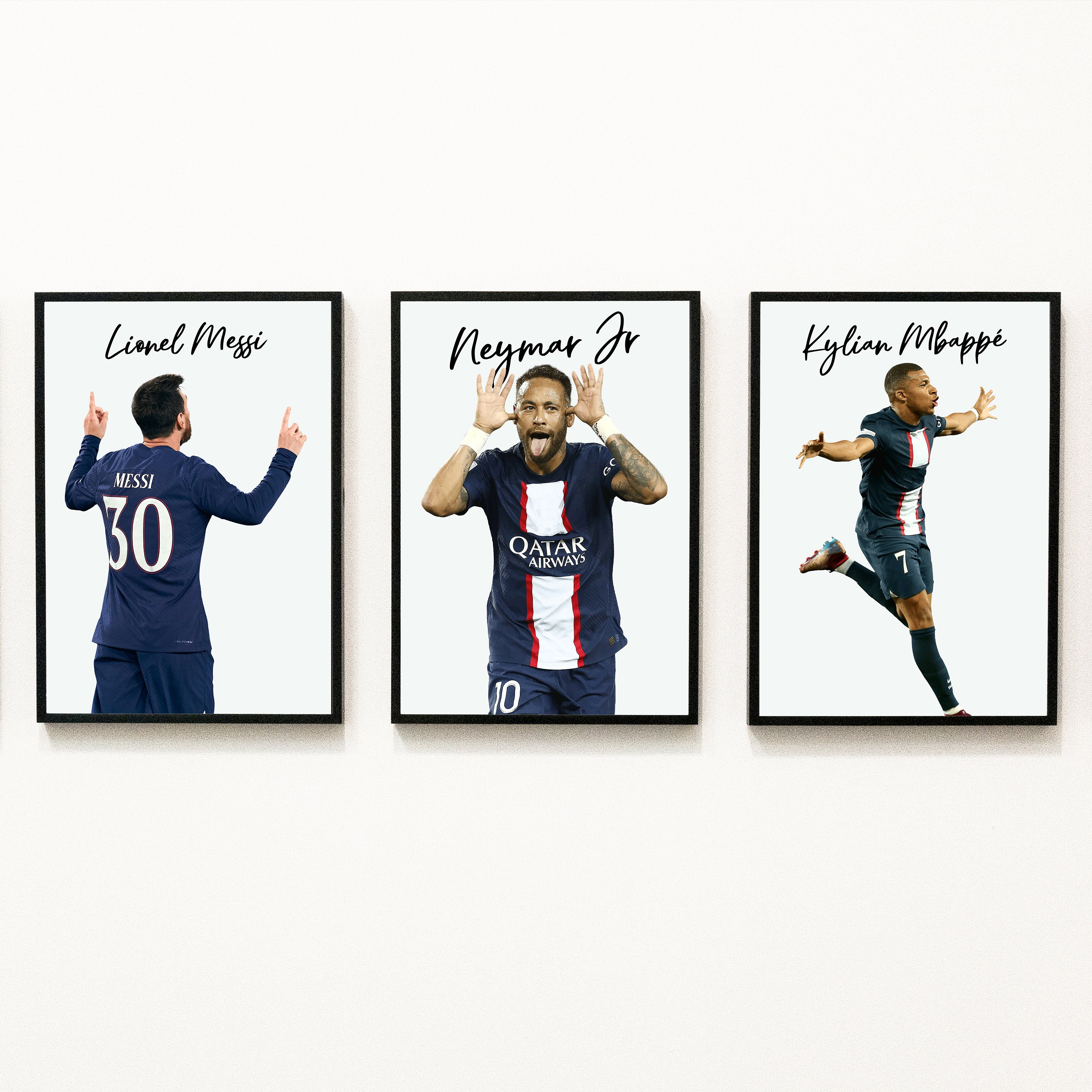 Affiche Neymar - PSG - Paris Saint Germain - Convient à l'encadrement -  Posters