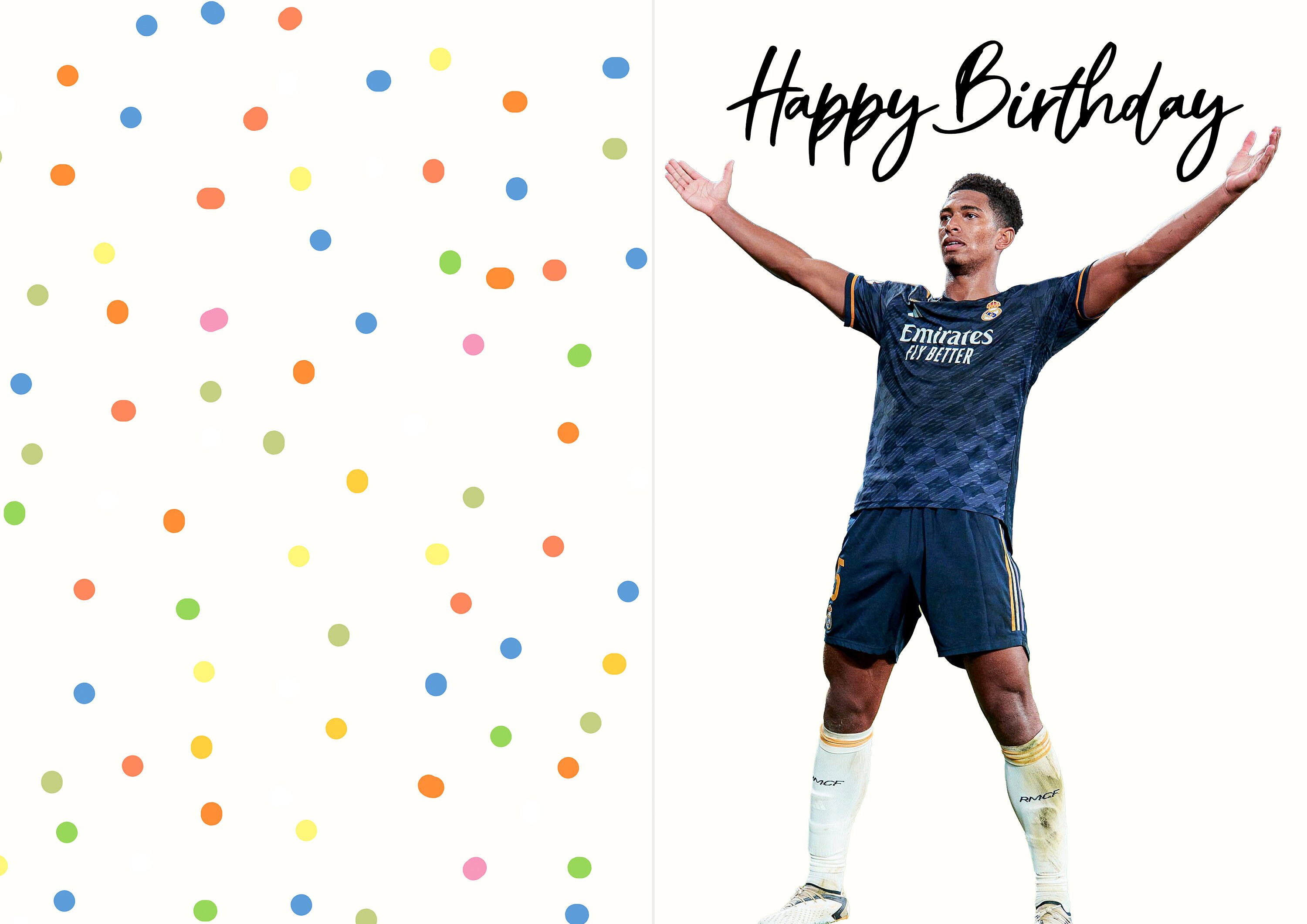 Bellingham Birthday Card Digital Download Jude Bellingham Card Etsy