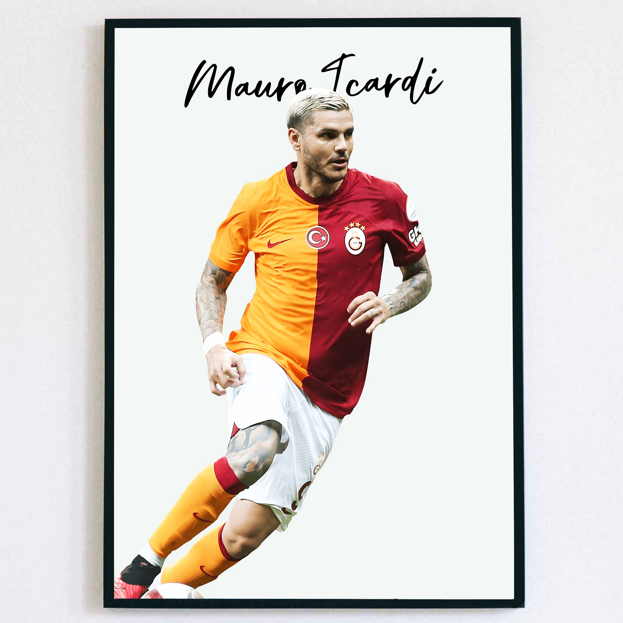 Icardi Poster Instant Download Soccer Wall Art Mauro Icardi Galatasaray  Poster Football Birthday Gift Galatasaray Fan Gift Printable Kids 