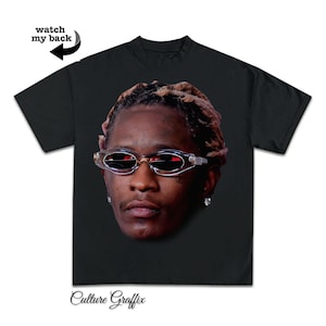 Young Thug &#39;&#39;Quote&#39;&#39; T-Shirt Black, &quot;Free Jeffery&quot; Vintage Rap Hip Hop Tee Young Thug, Merch Oversized Heavy Cotton Tee, Graphic Print Shirt