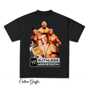 Ruthless Aggression T-shirt, WWE Ruthless Aggression Merchandise , Ruthless Aggression merchandise, Vintage Medium heavy cotton tee shirt