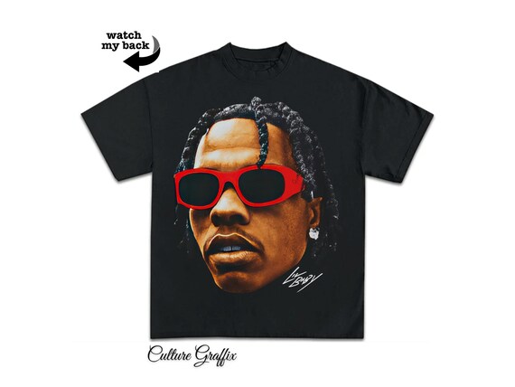 Lil Baby ''quote'' T-shirt Black, ''drip Too Hard'', Vintage Rap Hip Hop Tee  Lil Baby, Merch Oversized Heavy Cotton Tee Drip to Hard Shirt 