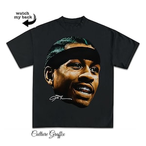 Allen Iverson &#39;&#39;Quote&#39;&#39; T-Shirt Black, &#39;&#39;Allen Iverson The Answer&#39;&#39;, Vintage Rap Hip Hop Tee Allen Iverson, Merch Oversized Heavy Cotton Tee