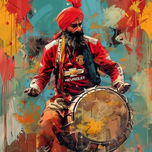 Sikh Premier League Supporters - Man Utd, Arsenal, Chelsea, Liverpool and Man City - Posters