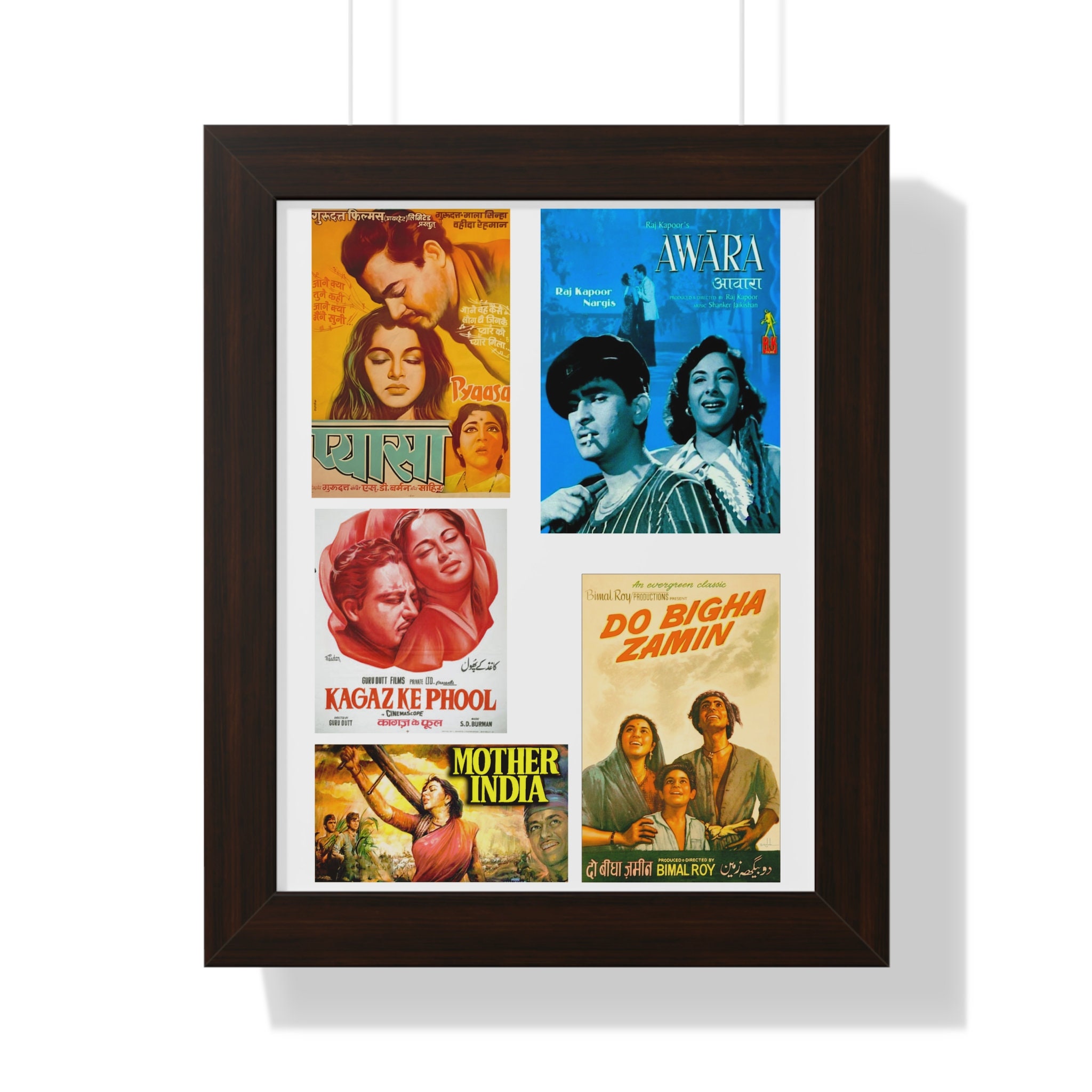 Bollywood 1950's Classic Movies Poster Etsy