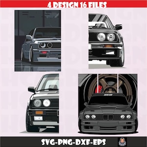 Premium Vintage Bmw Design ,Custom Car Shirt Design ,Bmw Printable Design , Bmw Cricut Design ,Bmw Spot Car E30 , Svg,Png,Dxf,Eps