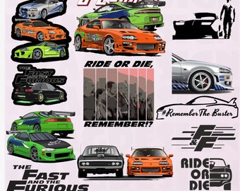 Fast X Design| Premium Movie Design Svg|Fast & Furious 10 Paul Walker Tribute Vector Bundle Svg /Png /Eps /Dxf Movie Cricut SVG