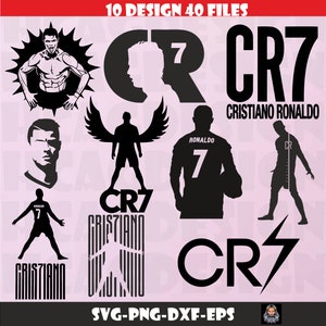 CR7 Silhouette ,Cristiano Ronaldo Sticker, Cr7 Clipart,Cr7 Design Cricut, Cristiano Ronaldo Svg, Cr7Eps, Dxf, Png Files