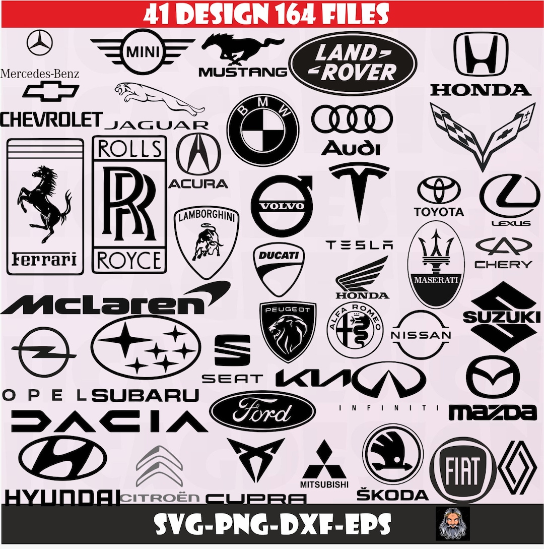 Car Logo Design , Svg Png Dxf Eps Logo Car - Etsy