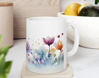 Wildflower Mug, Flower Mug