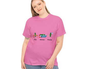Eat Sleep Pickle Graphic Tee, Maglietta grafica Pickleball, Camicia Pickleball, Regalo Pickleball, Amanti del Pickleball