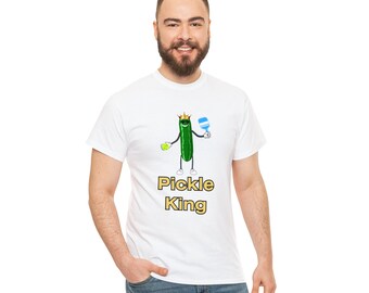 Pickle King Graphic Tee, Pickleball Shirt, Pickleball Graphic Tee, Pickleball Gift, Pickle Shirt, Sports Graphic Tee