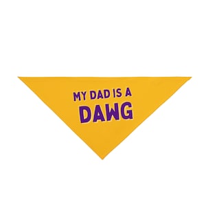 Bandana dla zwierząt „Mój tata jest Omega Man” | Czarne Bractwo | D9