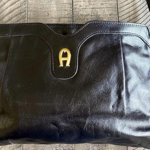 Vintage Etienne Aigner Leather Shoulder Bag