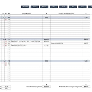 Service calendar for consultants and project managers