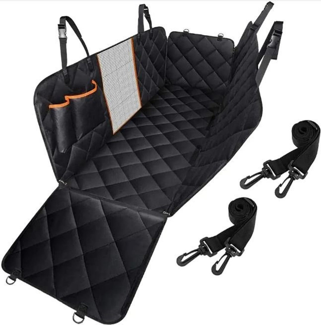 Car Seat Cover for Dog Rear Seat Protection With Viewing - Etsy - Large Pet Car Seat Cover For Rear Seat Protection