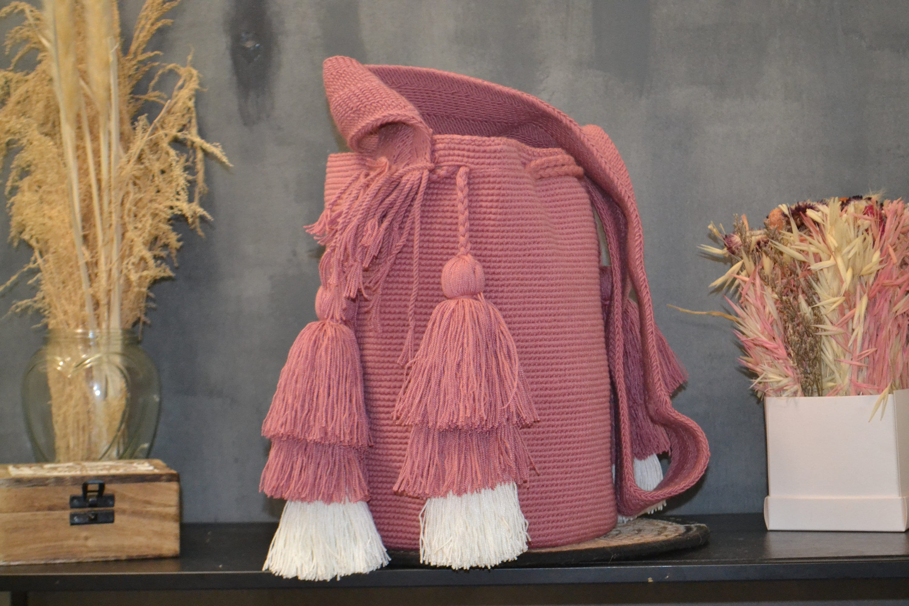 Wayu ユニークなショルダーバッグ - コロンビアの職人、手作りかぎ針 