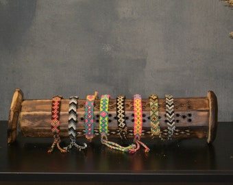 Pulsera Wayuu, diseño Hippie, estilo Boho, artesanía colombiana, etnia Tribal Azteca Wayuu, pulsera trenzada para atar, pulsera de la amistad