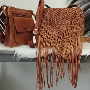 Moroccan vintage bag Shoulder bag Braided leather bag Leather fringe bag Moroccan leather Women&#39;s handbag Boho bag Boho bag Gift for woman