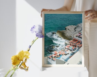 Marseille Beach Club Art Print, French Riviera Photography