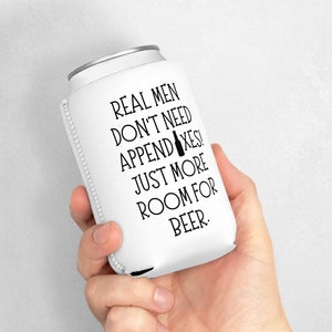 Regalo de eliminación de apéndice, los hombres reales no necesitan apéndices, sólo más espacio para la cerveza, la cirugía de apéndice de los hombres divertidos puede enfriar, regalo de apendicitis